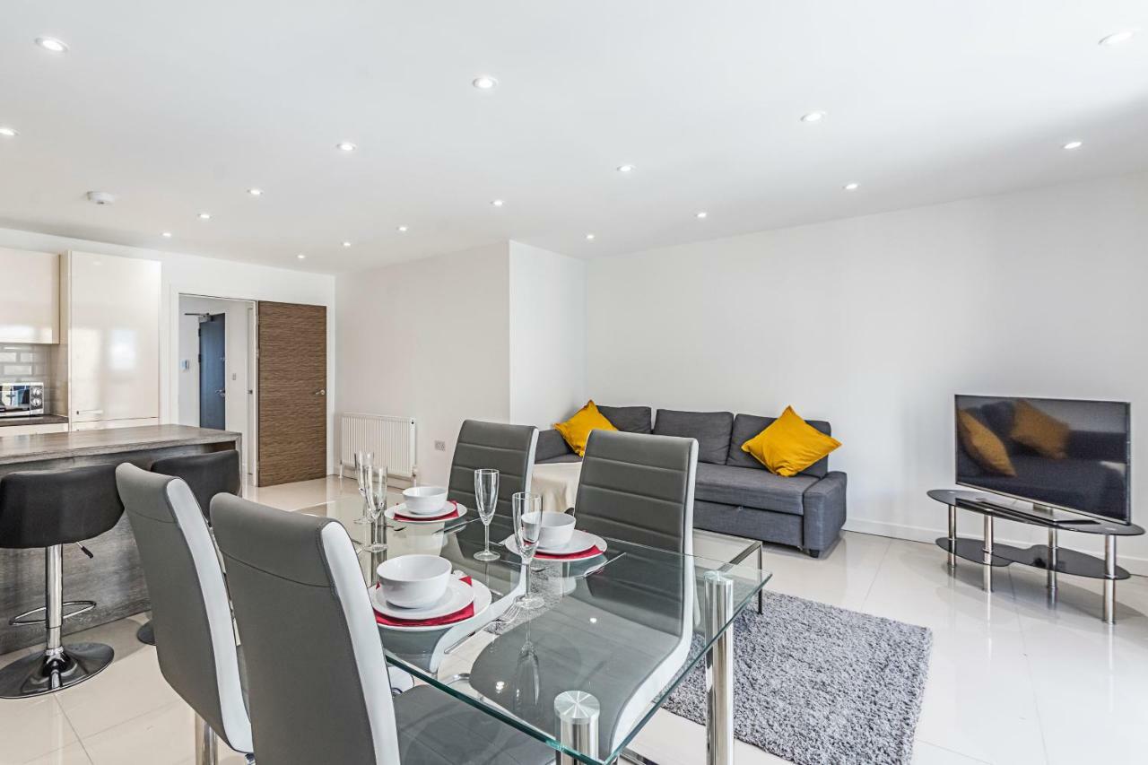 Modern Apartment Canary Wharf London Bagian luar foto